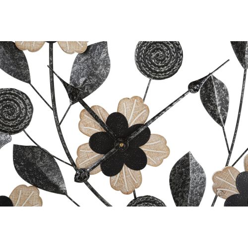 Horloge Murale Mf250, Métal, Noir, 5,5x5,5x67 Cm