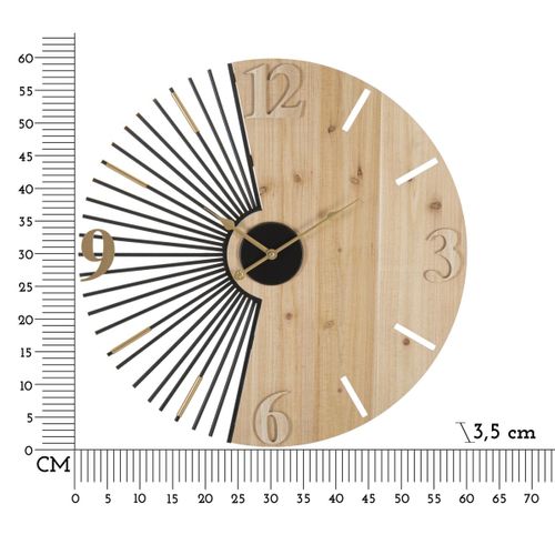 Horloge Murale Mf256, Métal, Multicouleur, 60x3,5x60 Cm