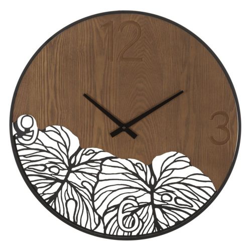 Horloge Murale Mf263, Métal, Marron, 60x2x60 Cm