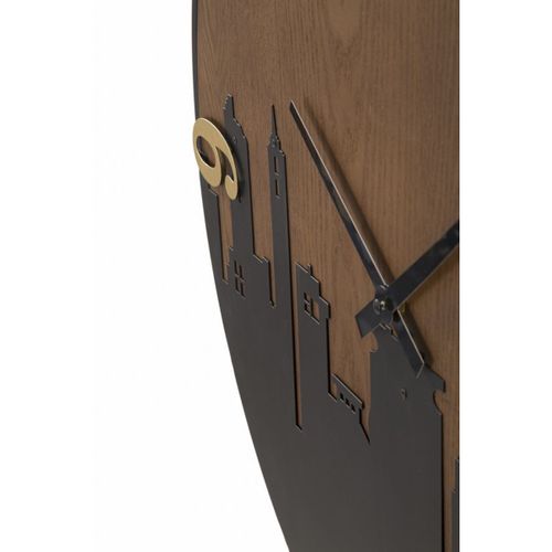 Horloge Murale Mf253, Métal, Marron, 60x2x60 Cm
