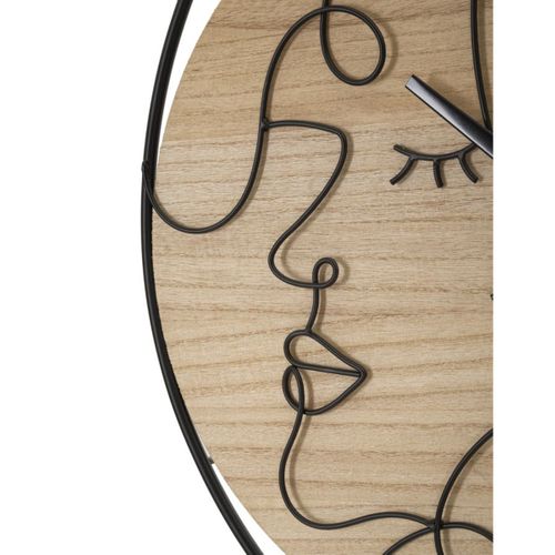 Horloge Murale Mf270, Métal, Marron, 60x2x60 Cm