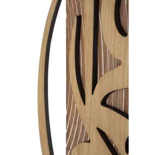 Horloge Murale Mf231, Mdf, Marron, 70x4,4x93 Cm