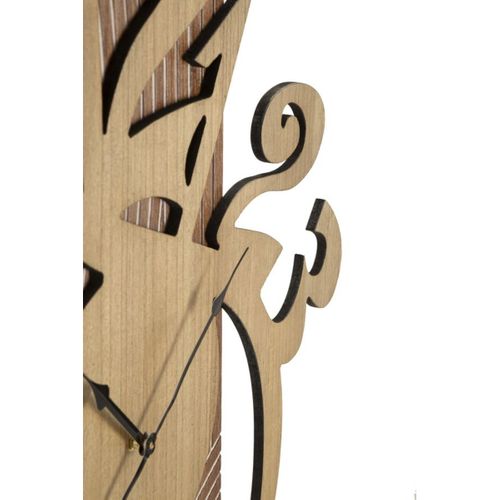 Horloge Murale Mf231, Mdf, Marron, 70x4,4x93 Cm