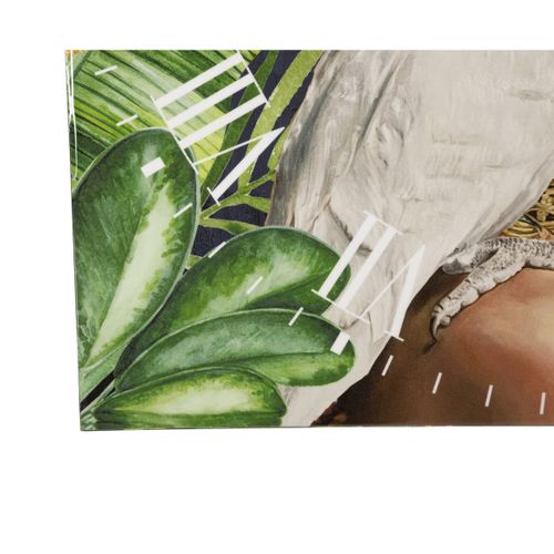 Horloge Murale Afrique 2, Mdf, Multicouleur, 60x4,5x60 Cm