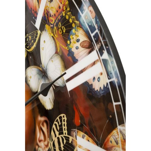 Horloge Murale Afrique 3, Mdf, Multicouleur, 60x4,5x60 Cm