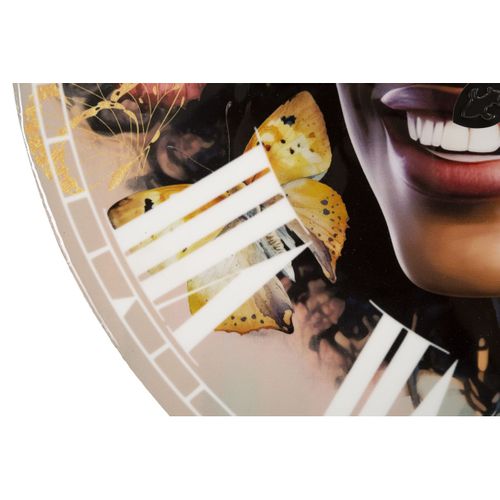 Horloge Murale Afrique 3, Mdf, Multicouleur, 60x4,5x60 Cm