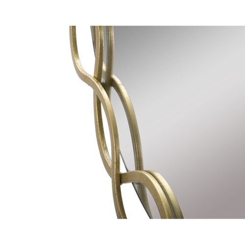 Miroir Avec Cadre Papillon 25, Métal, Or, 73,5x2x72 Cm