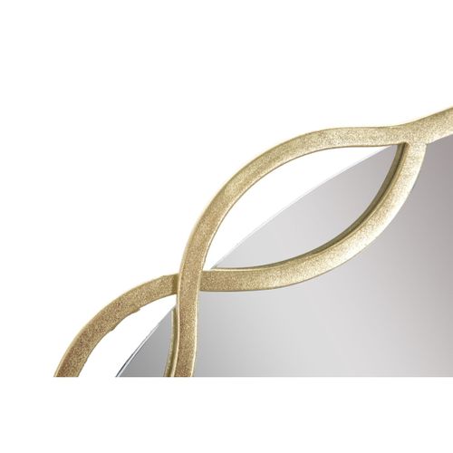 Miroir Avec Cadre Papillon 25, Métal, Or, 73,5x2x72 Cm