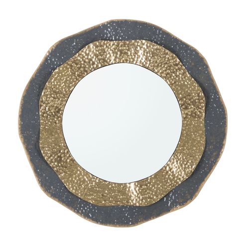 Miroir Avec Cadre Mf502, Métal, Multicouleur, 65,5x5x65,5 Cm