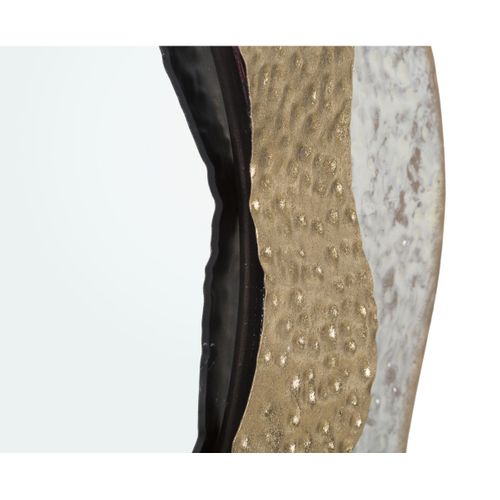 Miroir Avec Cadre Mf503, Métal, Or, 54,5x4,5x54,5 Cm