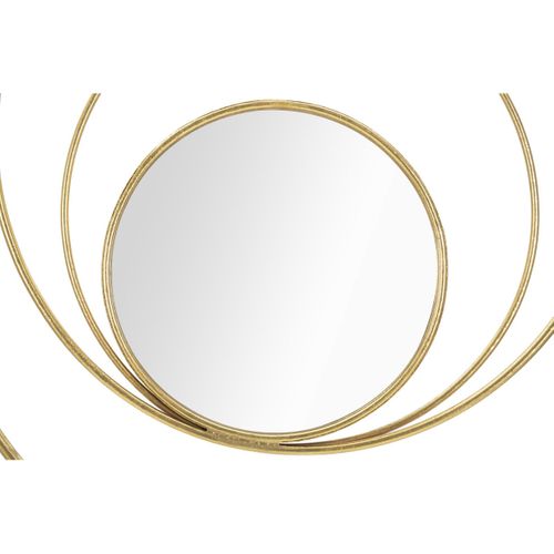 Miroir Avec Cadre Mf500, Métal, Or, 80x3,5x80 Cm