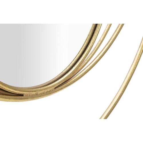 Miroir Avec Cadre Mf500, Métal, Or, 80x3,5x80 Cm