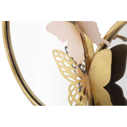 Miroir Avec Cadre Papillon 27, Métal, Multicouleur, 81x3x52,5 Cm