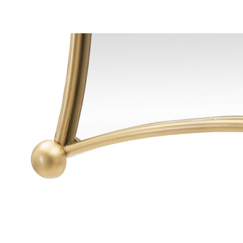 Miroir Avec Cadre Mf497, Métal, Or, 68x3,5x68 Cm