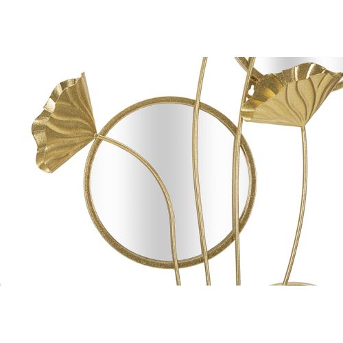 Miroir Avec Cadre Mf499, Métal, Or, 65x8x88 Cm