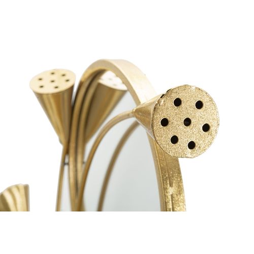 Miroir Avec Cadre Mf499, Métal, Or, 65x8x88 Cm