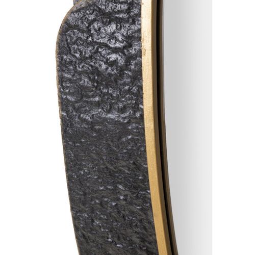 Miroir Avec Cadre Géométrique 17, Métal, Gris, 55,9x5,7x90,8 Cm