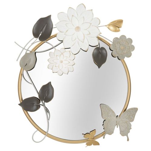 Miroir Avec Cadre Géométrique 16, Métal, Multicouleur, 74,9x7x66 Cm