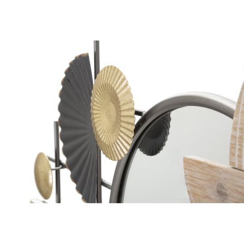 Miroir Avec Cadre Géométrique 18, Métal, Multicouleur, 90,2x5,1x50,2 Cm