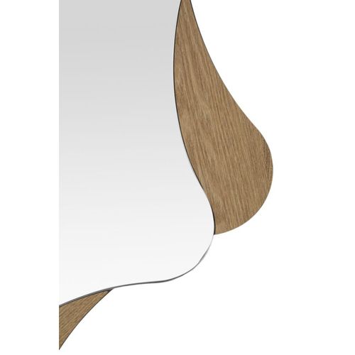 Miroir Avec Cadre Mf482, Mdf, Marron, 80x1x80 Cm