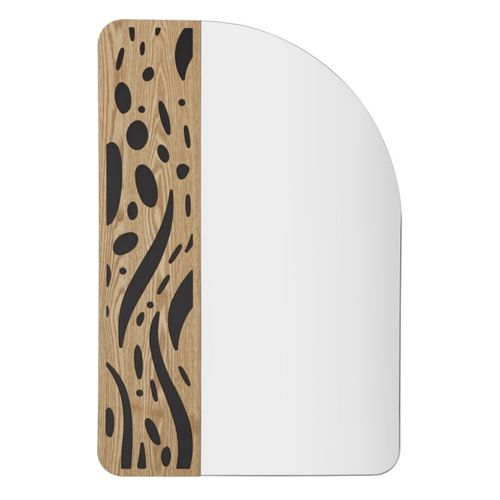 Miroir Avec Cadre Mf480, Mdf, Multicouleur, 60x1x90 Cm