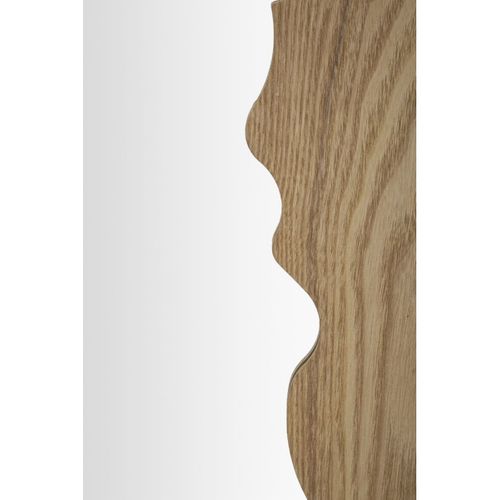 Miroir Avec Cadre Mf474, Mdf, Marron, 60x1,5x90 Cm