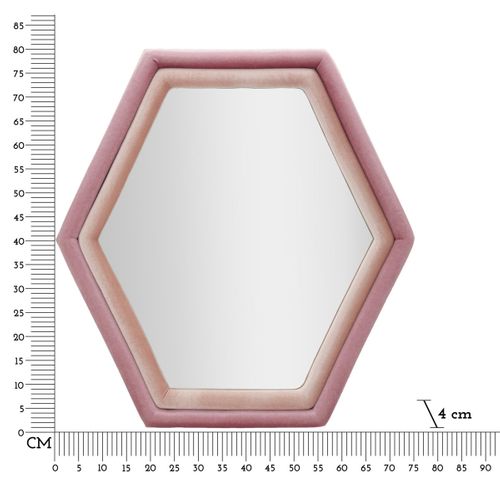 Miroir Avec Cadre Hexagone 1, Mdf, Multicouleur, 75x4x80 Cm