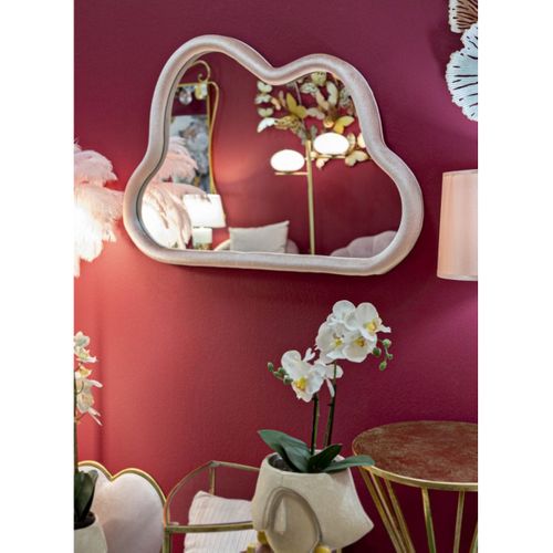 Miroir Avec Cadre Cloud, Mdf, Rose, 90x4x60 Cm