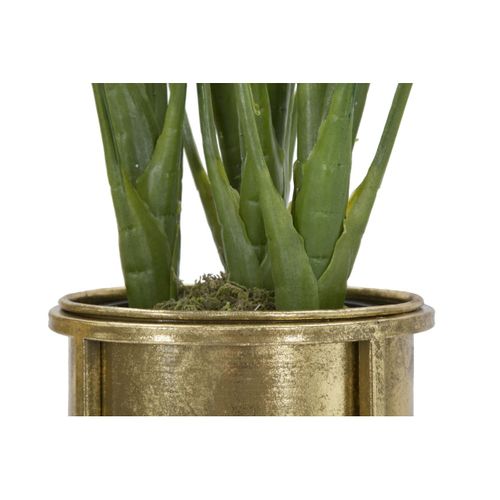 Lot De 2 Cache Pots Mf402, Métal, Or, 27x27x62 Cm