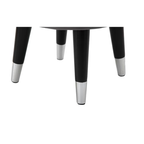 Tabouret Bas Mf457, Bois, Gris, 35x35x40,5 Cm