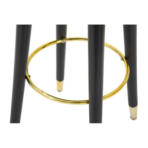 Tabouret Haut Mf439, Bois, Vert Canard, 35x35x74 Cm