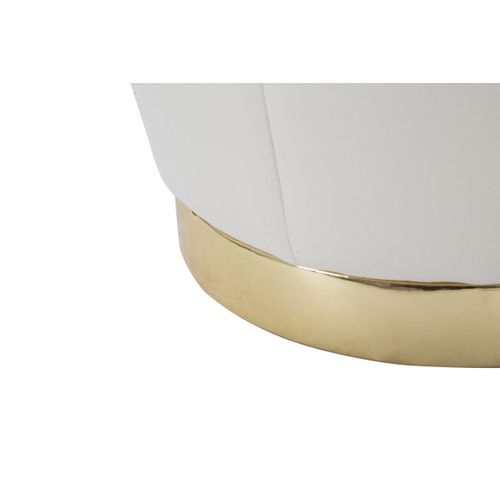 Pouf Mf358, Bois, Beige, 43x43x43 Cm