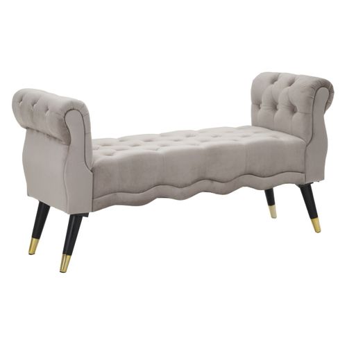 Banc Mf299, Bois, Gris, 120x40x60 Cm