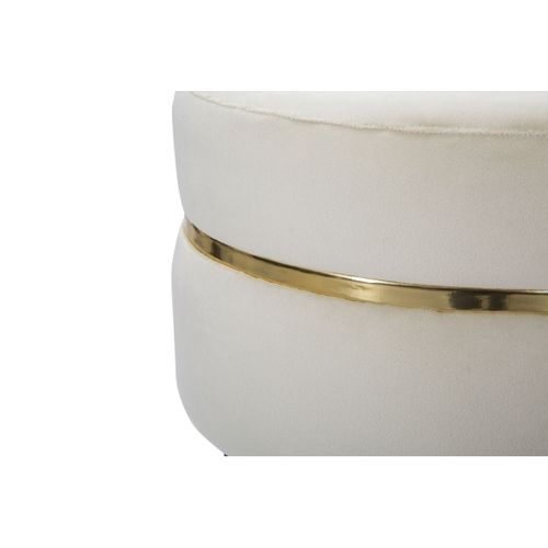 Tabouret Bas Mf458, Bois, Beige, 35x35x40,5 Cm