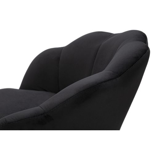 Tabouret Haut Mf452, Métal, Noir, 55x53x110 Cm