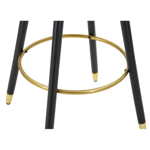 Tabouret Haut Mf431, Métal, Rose, 55x56x104 Cm