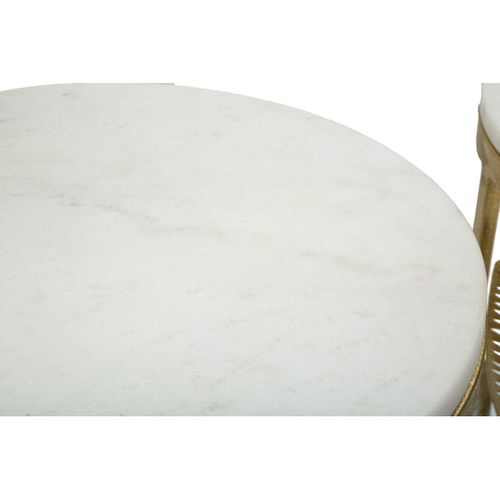 Table D'appoint Gogli, Métal, Or, 35x35x65,5 Cm