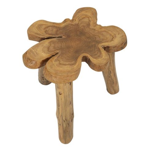 Table D'appoint Natura 14, Bois, Marron, 47x50x50 Cm