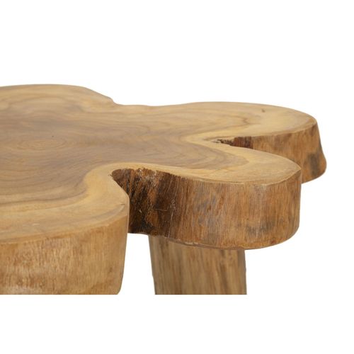 Table D'appoint Natura 14, Bois, Marron, 47x50x50 Cm
