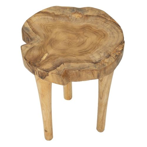 Tabouret Bas Natura 12, Bois, Marron, 35x35x45 Cm