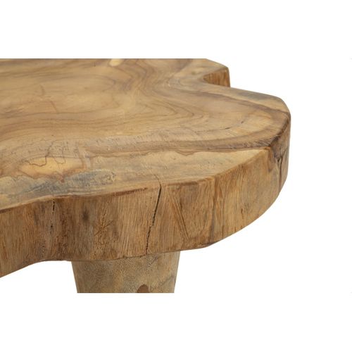 Tabouret Bas Natura 12, Bois, Marron, 35x35x45 Cm