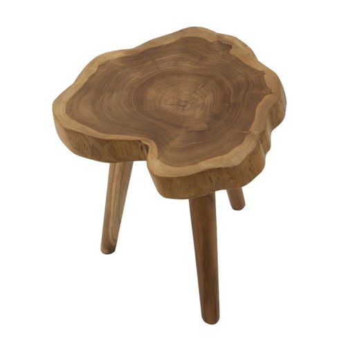 Tabouret Bas Natura 11, Bois, Marron, 38x38x45 Cm