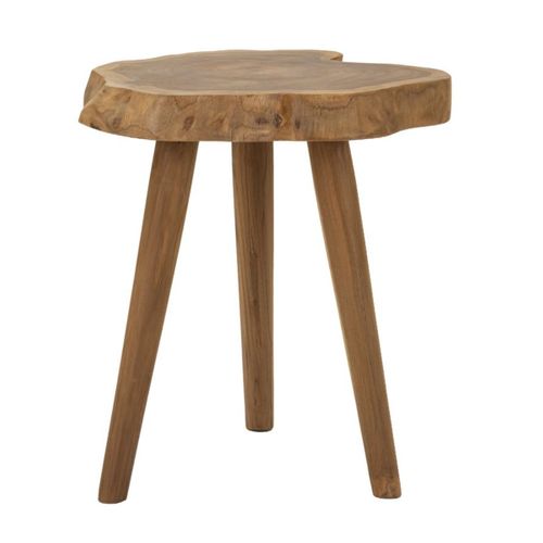 Tabouret Bas Natura 11, Bois, Marron, 38x38x45 Cm