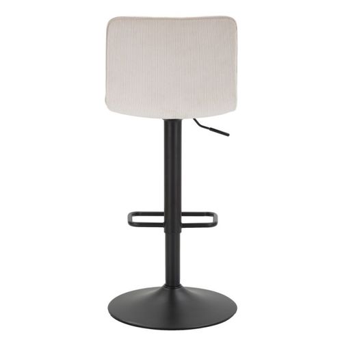 Lot De 2 Tabourets Hauts Mf444, Métal, Blanc, 43x49,5x85,5 Cm