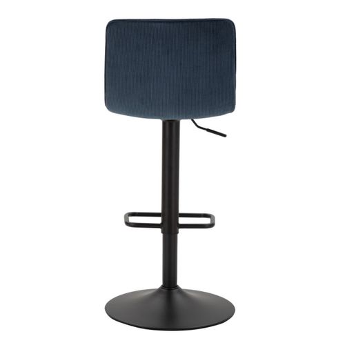 Lot De 2 Tabourets Hauts Mf445, Métal, Noir, 43x49,5x85,5 Cm