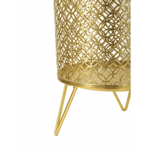 Lot De 2 Cache Pots Mf413, Métal, Or, 16x16x20 Cm