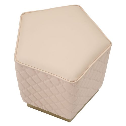 Pouf Mf353, Bois, Rose, 38x38x38 Cm