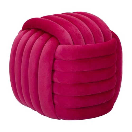 Pouf Coude 7, Coton, Rose, 45x45x45 Cm