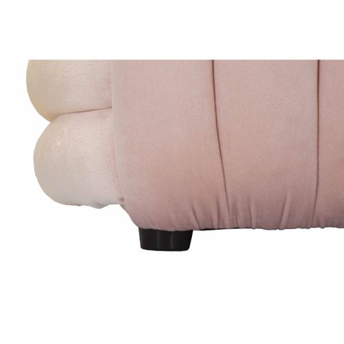 Banc Coude 2, Coton, Rose, 90x45x45 Cm