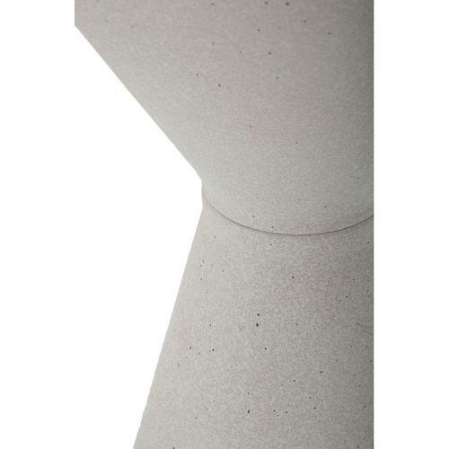 Table D'appoint Mf527, Métal, Blanc, 44x44x63 Cm